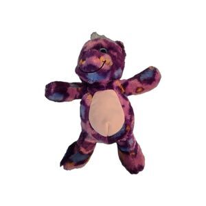 Giraffe Purple Blue Sparkly Eyes 12" Plush Stuffed Animal Toy Pre-owned Fluffy